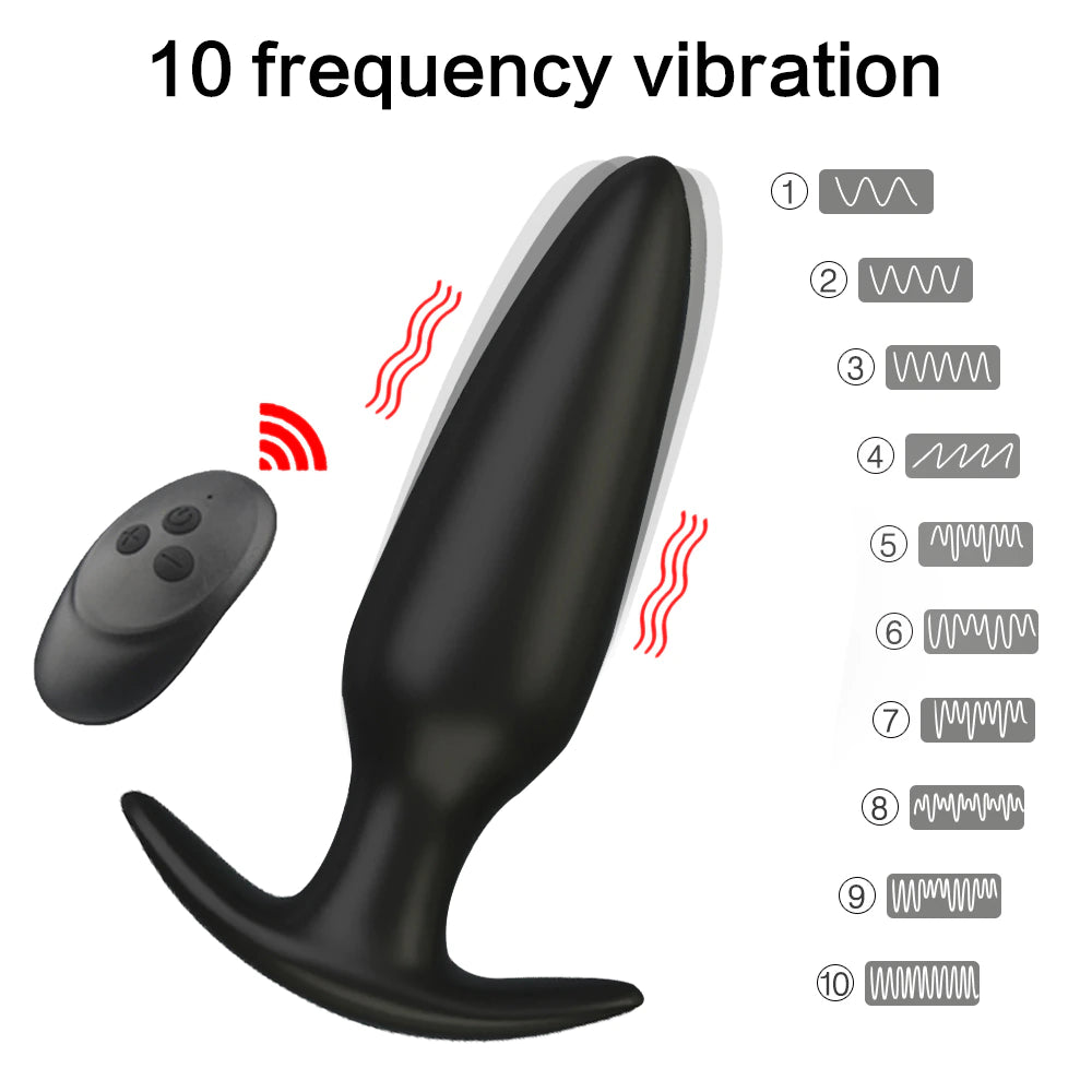 Silicone Anal Plug Dildo Vibrator