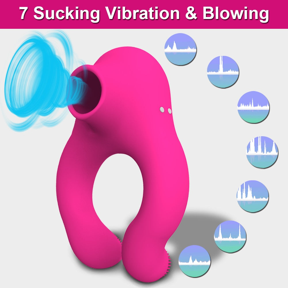 Vibrator Sucking Penis Ring - Seductive Vixen