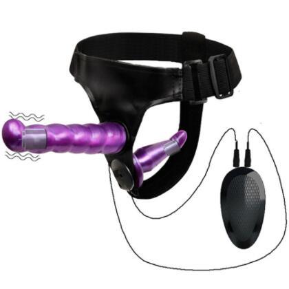 Strap On Double Vibrator Dildo Harness Belt - Seductive Vixen