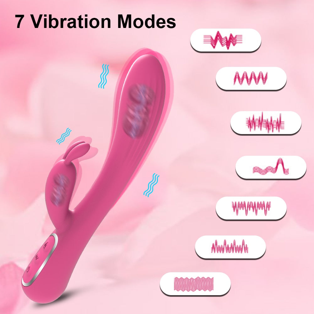 Silicone Rabbit G-Spot Vibrator - Seductive Vixen
