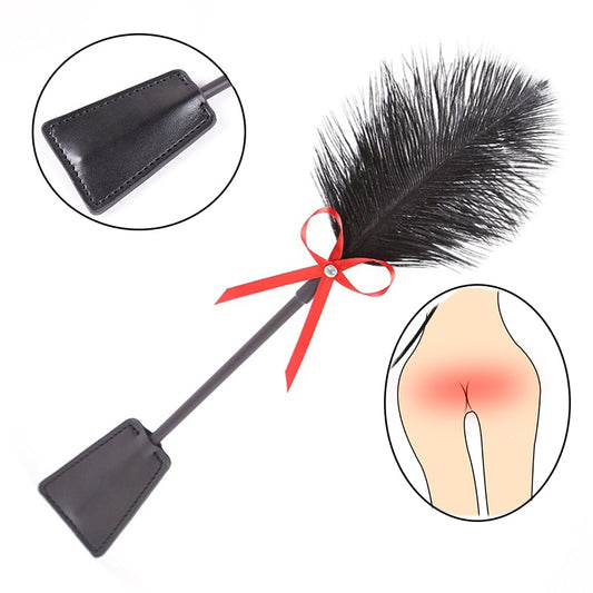 BDSM Feather Tickled Whip - Seductive Vixen